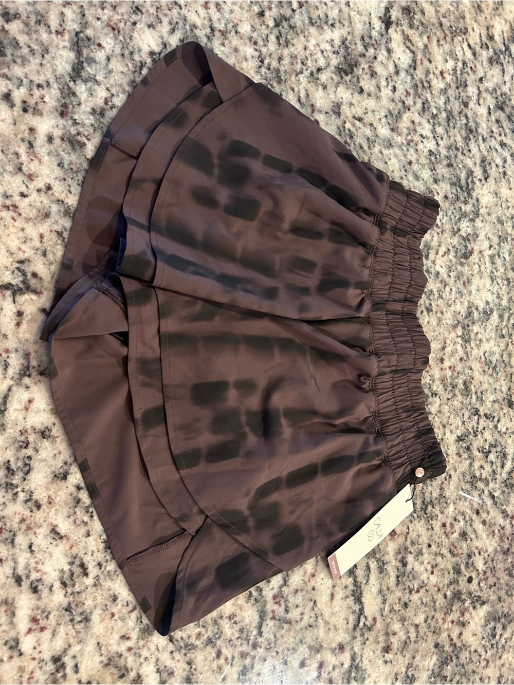 Calia XS Brown Tie-Dye Athletic Shorts